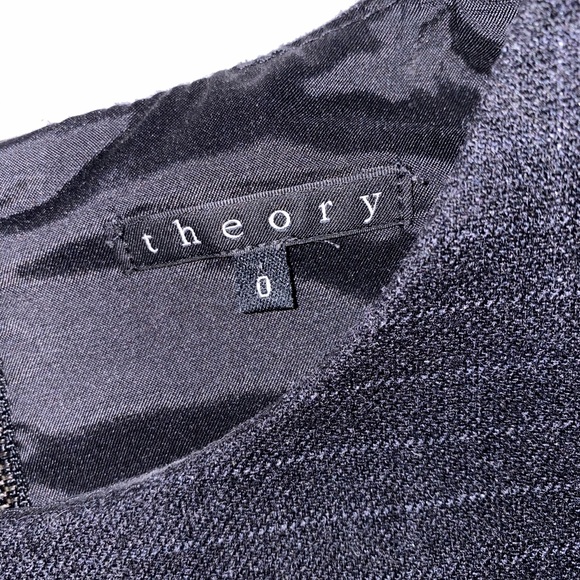 EUC theory wool LBD with lurex stitch pattern - Picture 3 of 4